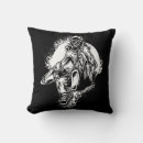 Recherche de dessin noir et blanc coussins Illustration