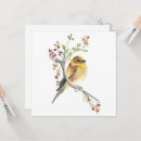 Recherche de ornithologie vœux cartes Aquarelle