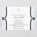 Recherche de chevron baptême invitations Bleu