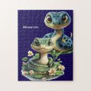 Zoek naar slangen puzzels Groene slang