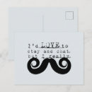 Recherche de moustaches drôles cartes postales Bleu