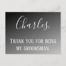 Recherche de groomsman vœux cartes Blanc