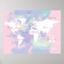 Recherche de aquarelle monde posters Géographie