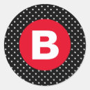 Recherche de pois rouge autocollants Rouge et noir