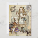 Recherche de alice pays merveilles mariage invitations Chapelier fou