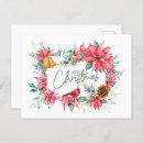 Recherche de fleur de noël cartes postales Aquarelle