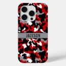 Recherche de camouflage rouge iphone coques Moderne