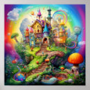 Recherche de champignon magique posters Coloré