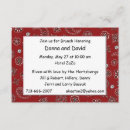 Recherche de bandana rouge invitations Cow boy