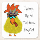 Zoek naar kippen onderzetters Grappig