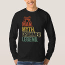 Recherche de drummer hommes tshirts Légende