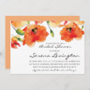Recherche de poppy bridal shower invitations Pavot
