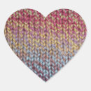 Recherche de coeur crochet autocollants Tricot