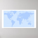 Zoek naar wereld kaart posters Blauw