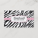 Recherche de zèbre rose cartes visite Coiffeur
