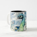Recherche de joli paon tasses Bleu