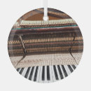 Recherche de clés de piano ornements Noir
