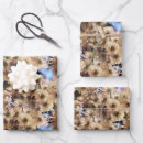 Recherche de motif rose de nature papier cadeau Bleu