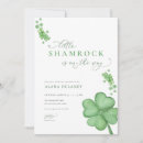 Recherche de trèfle irlandais invitations Petit shamrock