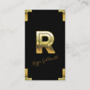 Recherche de lettre r cartes visite Initiale