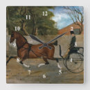 Recherche de peinture cheval horloges Vintage