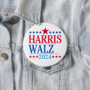 Zoek naar democratische partij buttons Harris voor president