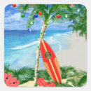 Recherche de vacances de plage autocollants Noël tropical