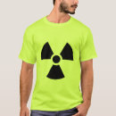 Recherche de symbole nucléaire tshirts Jaune