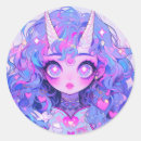 Recherche de motif de licorne autocollants Rose