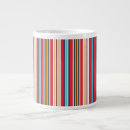 Recherche de rayures multicolores tasses Coloré
