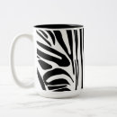 Recherche de zèbre noir et blanc tasses Impression d'animal