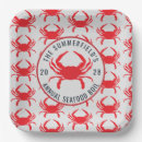 Recherche de fruits de mer assiettes en papier Fête d'été