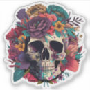 Recherche de crâne coloré autocollants Mexicain