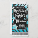 Recherche de rockstar invitations D'anniversaire