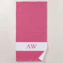 Recherche de hot pink serviettes de plage Monogrammé