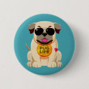 Recherche de carlins badges Illustration