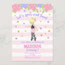 Recherche de pirouette invitations D'anniversaire de ballerine