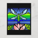 Recherche de ailes de libellule cartes postales Vert