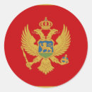 Recherche de monténégro autocollants Drapeau