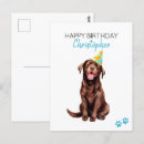 Recherche de anniversaire labrador cartes postales Chien