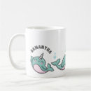 Recherche de baleine de kawaii tasses Sous marin