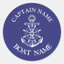 Recherche de capitaine de bateau autocollants Nom du bateau