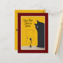 Recherche de fille de chat cartes postales Noir