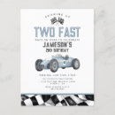 Recherche de voiture de course vintage vœux cartes Pour enfants