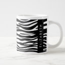 Recherche de zèbre noir et blanc tasses Rayures zèbres
