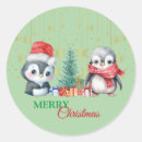 Recherche de pingouins mignons autocollants Joyeux noël