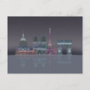Recherche de paris skyline cartes postales Bête