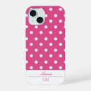 Recherche de motif géométrique rose iphone coques Pois