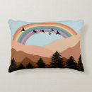 Recherche de paysage abstrait coussins Arc en ciel