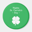 Recherche de trèfle irlandais magnets Heureux
